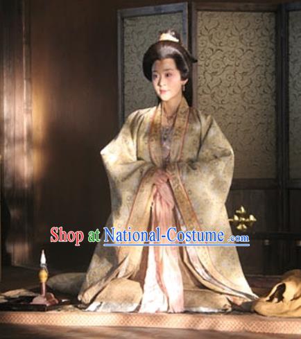 Chinese Ancient Queen Apparels Garment Court Lady Hanfu Dress and Headpieces Drama Control by Zhen Guan Empress Zhangsun Costumes