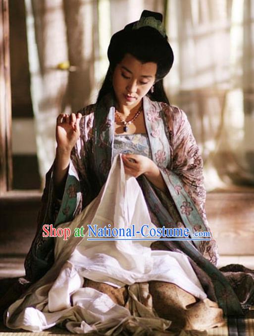 Chinese Ancient Empress Apparels Garment Court Lady Hanfu Dress and Headpieces Drama Control by Zhen Guan Queen Zhangsun Costumes