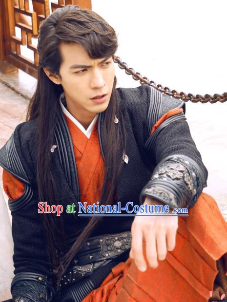 Chinese Ancient Swordsman Knight Apparels and Headwear Wuxia Drama The Lost Swordship Yi Feng Garment Costumes