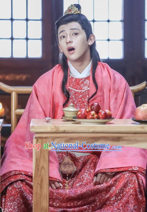 Chinese Ancient Song Dynasty Rich Men Costumes and Hair Accessories Drama Kai Feng Qi Tan Childe Pang Ji Garment Apparels