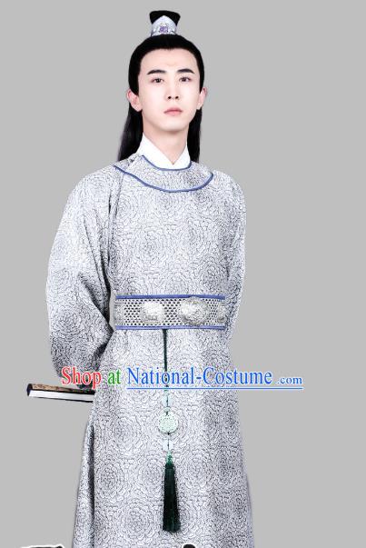 Chinese Ancient Song Dynasty Apparels Costumes and Hair Accessories Drama Kai Feng Qi Tan Gifted Scholar Bao Zheng Robe Garment