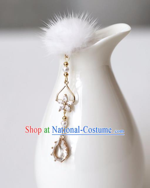 Chinese Ancient Hanfu Crystal Tassel Hair Clip Women Hairpin Hair Accessories Headwear