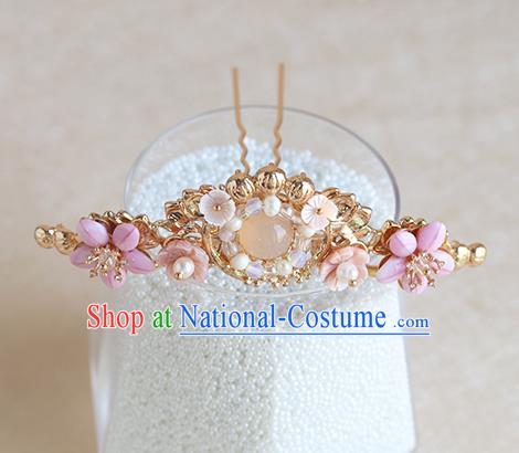 Chinese Ancient Hanfu Hair Crown Hair Accessories Women Hairpin Headwear Shell Hair Clip