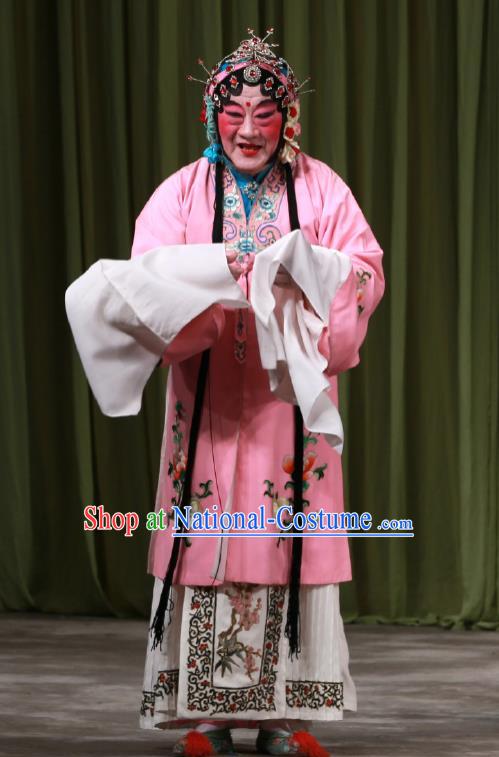 Traditional Chinese Peking Opera Pink Dress Garment Return of the Phoenix Female Costumes Apparels and Headwear