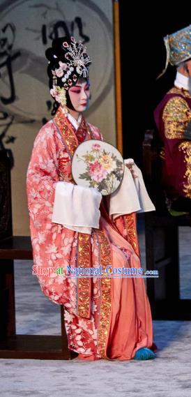 Traditional Chinese Peking Opera Hua Tan Apparels Garment The Revenge of Prince Zi Dan Imperial Consort Dress Costumes and Headwear