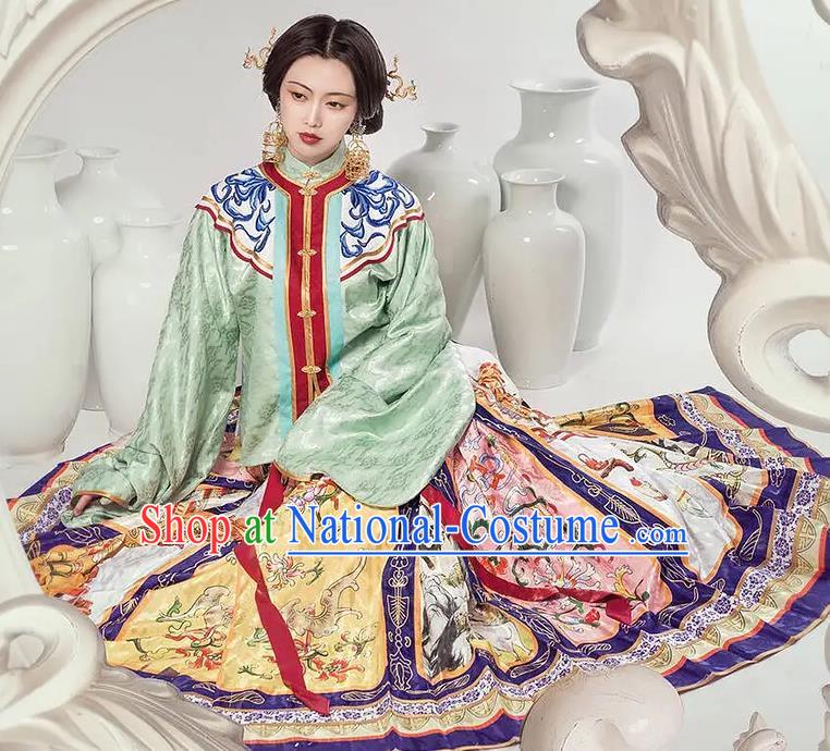 Chinese Dance National Treasure Ming Dynasty Hanfu Dress Traditional Classical Dance Stage Performance Costume for Women