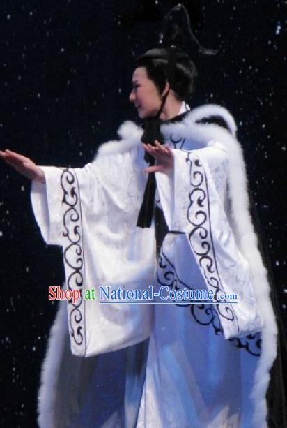 Chinese Classical Kun Opera Young Male Apparels The Story of Pipa Peking Opera Garment Prince Costumes and Headwear