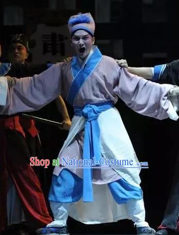 Chinese Kun Opera Fifteen Strings of Cash Garment Clothing and Headwear Kunqu Opera Xiaosheng You Hulu Apparels Costumes