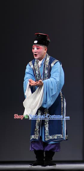 Dream of Red Mansions Chinese Kun Opera Chou Role Apparels Garment Costumes and Headwear Kunqu Opera Clown Clothing