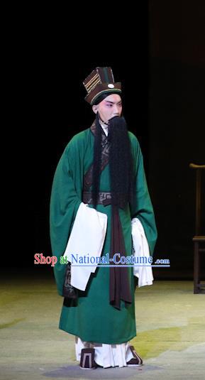 Chinese Kun Opera Laosheng Apparels Garment Costumes and Headwear Kunqu Opera the Dream of Xiang Fei Official Clothing