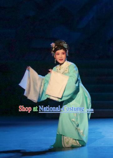 Chinese Kun Opera Diva Wan Qiu Dress Apparels Costumes and Headdress Rong Bao Zhai Kunqu Opera Young Lady Hua Tan Garment