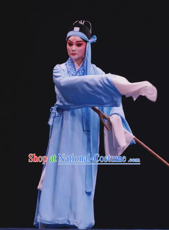 Ku Qin Chinese Kun Opera Xiaosheng Apparels and Headwear Kunqu Opera Young Man Garment Scholar Shen Baoxu Costumes