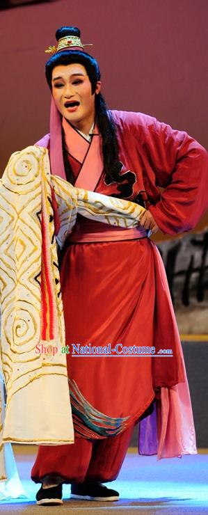 Qian Yu Jin Chinese Huangmei Opera Niche Apparels Costumes and Headwear Kunqu Opera Xiaosheng Ji Ping Garment Clothing