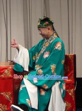 The Legend of Hairpin Chinese Kun Opera Han Shizhong Apparels Costumes and Headwear Kunqu Opera Clown Garment Clothing