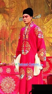 Selling Miaolang Chinese Ping Opera Bridegroom Garment Costumes and Headwear Pingju Opera Xiaosheng Zhou Wenju Apparels Clothing