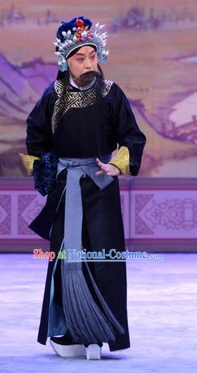 Han Yuniang Chinese Peking Opera Laosheng Garment Costumes and Headwear Beijing Opera Elderly Male Apparels Scholar Cheng Pengjv Clothing