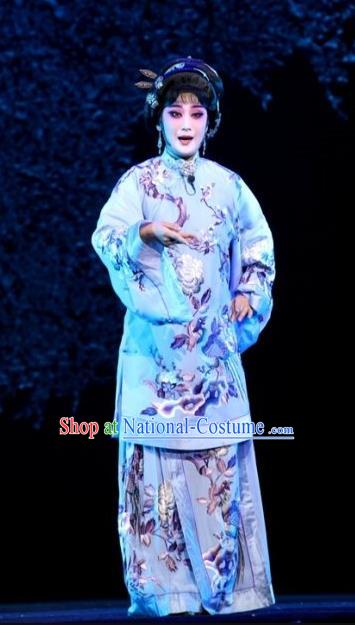 Chinese Beijing Opera Diva Wang Zhuqing Apparels Yue Zhao Sai Bei Costumes and Headdress Traditional Peking Opera Young Female Dress Garment