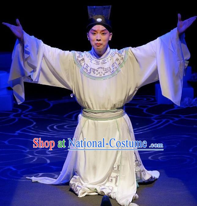 A Love Beyond Chinese Peking Opera Craftsman Cui Ning Garment Costumes and Headwear Beijing Opera Young Male Apparels Xiaosheng Clothing