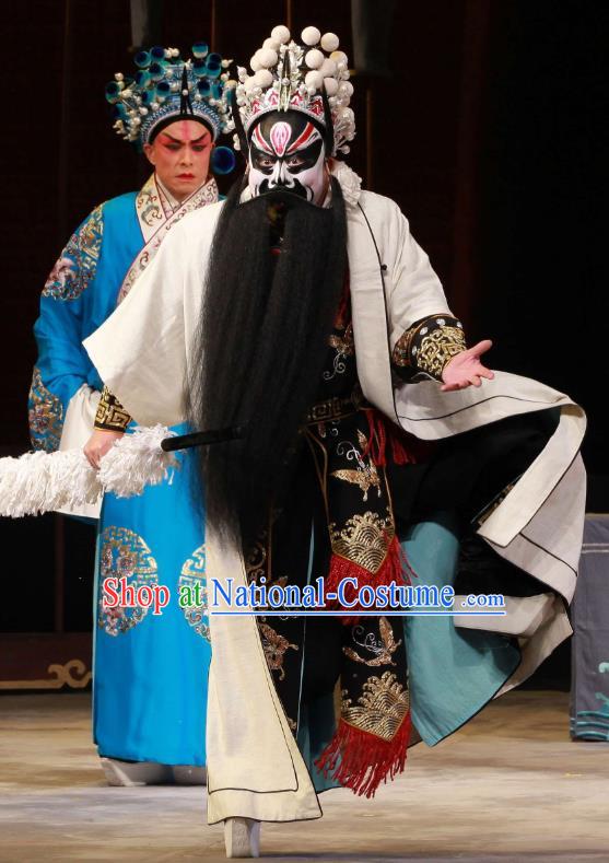 Feng Yu Xing Huang Qi Chinese Peking Opera Hero Garment Costumes and Headwear Beijing Opera Jing Rong Apparels Li Kui Clothing