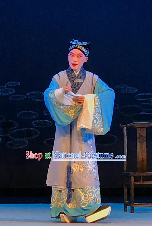 Hong Ling Yan Chinese Peking Opera Xiaosheng Apparels Costumes and Headpieces Beijing Opera Young Male Garment Niche Clothing