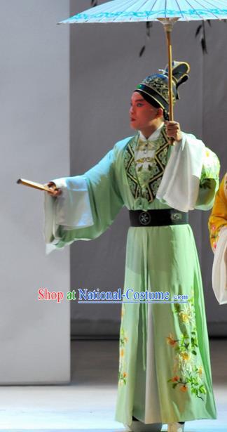 Tang Wan Chinese Peking Opera Xiaosheng Apparels Costumes and Headpieces Beijing Opera Young Male Garment Scholar Lu You Clothing