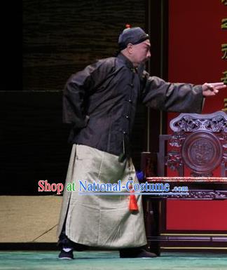 Da Sheng Kui Chinese Peking Opera Elderly Male Apparels Costumes and Headpieces Beijing Opera Merchant Garment Clothing