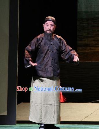 Da Sheng Kui Chinese Peking Opera Elderly Male Apparels Costumes and Headpieces Beijing Opera Merchant Garment Clothing