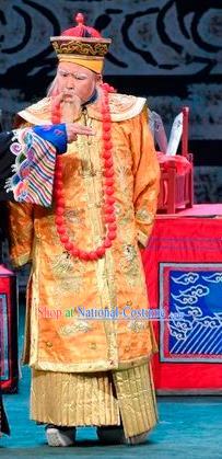 Scholar of Ba Shan Chinese Sichuan Opera Infante Apparels Costumes and Headpieces Peking Opera Lord Garment Elderly Male Clothing