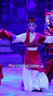 Chinese Beijing Opera Diva Zhu Lianxiu Apparels Costumes and Headpieces Traditional Peking Opera Young Female Dress Actress Garment