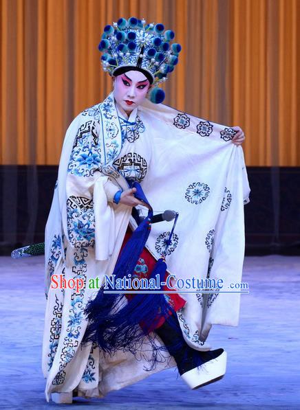 Da Ying Jie Lie Chinese Peking Opera Martial Man Garment Costumes and Headwear Beijing Opera Takefu Kuang Zhong Apparels Young Male Clothing