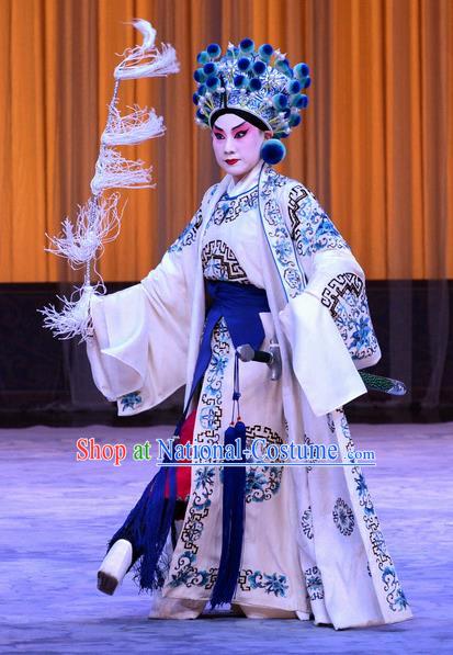 Da Ying Jie Lie Chinese Peking Opera Martial Man Garment Costumes and Headwear Beijing Opera Takefu Kuang Zhong Apparels Young Male Clothing