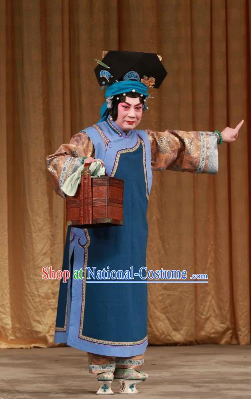 Chinese Beijing Opera Country Woman Apparels Costumes and Headdress Mei Yu Pei Traditional Peking Opera Qing Dynasty Female Dress Diva Han Cuizhu Garment