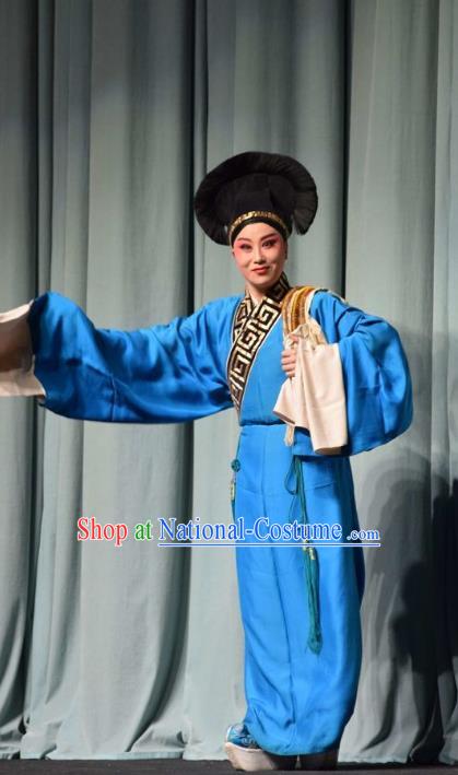 Fifteen Strings of Cash Chinese Shanxi Opera Xiaosheng Apparels Costumes and Headpieces Traditional Jin Opera Scholar Garment Niche Clothing