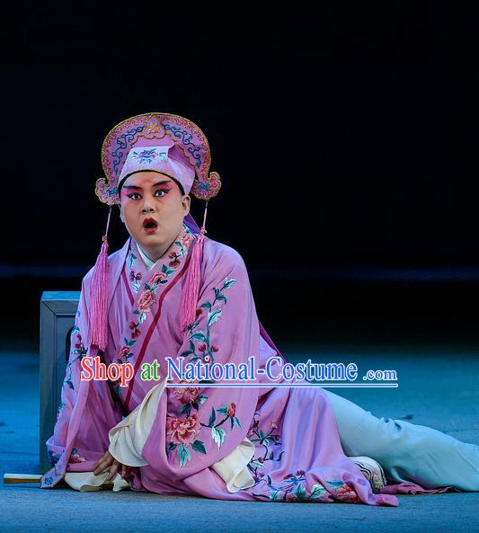 Jin Lian Chinese Hubei Hanchu Opera Childe Ximen Qing Apparels Costumes and Headpieces Traditional Han Opera Young Male Garment Merchant Clothing