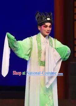 Chinese Guangdong Opera Niche Fan Li Apparels Costumes and Headpieces Traditional Cantonese Opera Young Male Garment Xiaosheng Clothing