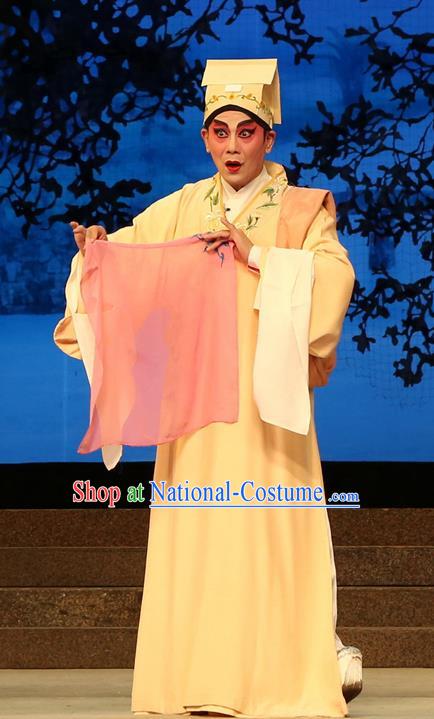 Legend of Lun Wenxu Chinese Guangdong Opera Scholar Apparels Costumes and Headpieces Traditional Cantonese Opera Young Male Garment Xiaosheng Clothing