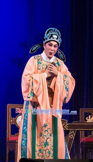 The Romance of Hairpin Chinese Guangdong Opera Wang Shipeng Apparels Costumes and Headpieces Traditional Cantonese Opera Scholar Garment Niche Clothing