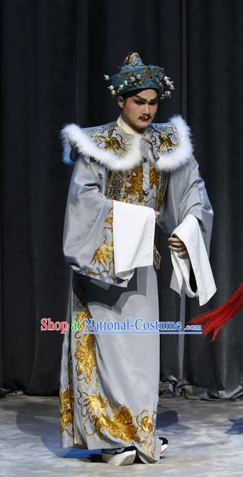 General Ma Chao Chinese Guangdong Opera Official Apparels Costumes and Headpieces Traditional Cantonese Opera Childe Garment Prince Clothing