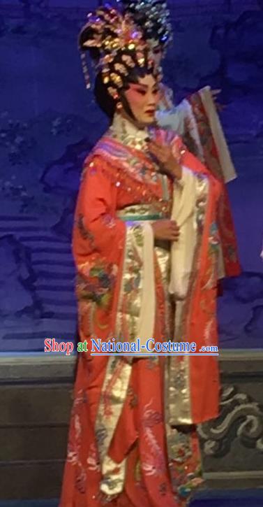 Chinese Cantonese Opera Actress Garment Story of the Violet Hairpin Costumes and Headdress Traditional Guangdong Opera Diva Huo Xiaoyu Apparels Young Female Dress