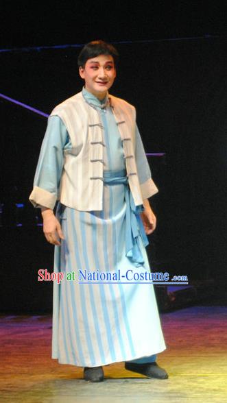 The Watchtower Chinese Guangdong Opera Xiaosheng Situ Zhenhai Apparels Costumes Traditional Cantonese Opera Young Male Garment Clothing