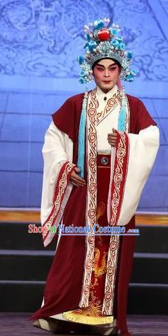 Li Shimin Deng Ji Chinese Guangdong Opera Young Man Apparels Costumes and Headwear Traditional Cantonese Opera Xiaosheng Garment Prince Clothing