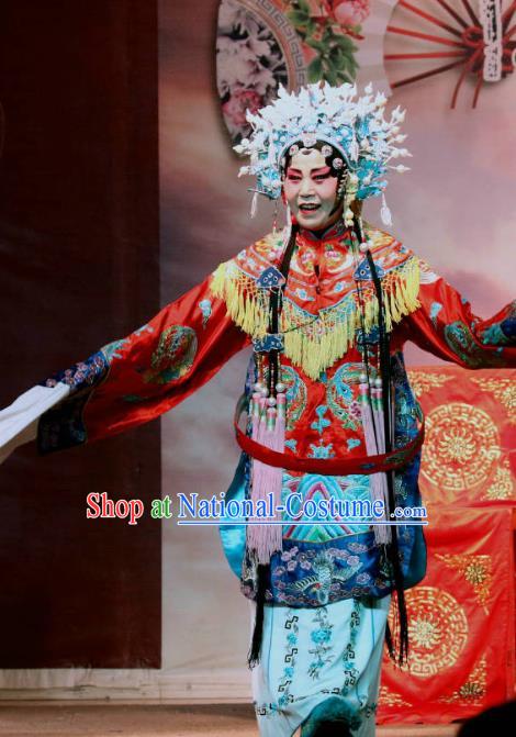 Chinese Sichuan Opera Highlights Court Empress Garment Costumes and Headdress Er Jin Gong Traditional Peking Opera Hua Tan Dress Queen Apparels