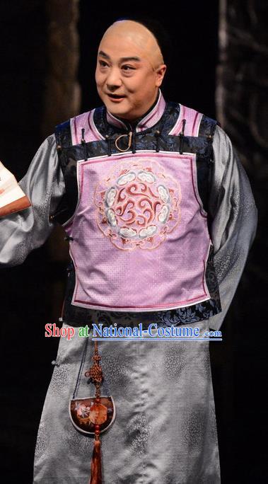 Golden Lock Notes Chinese Bangzi Opera Childe Jiang Jize Apparels Costumes and Headpieces Traditional Hebei Clapper Opera Xiaosheng Garment Young Male Clothing