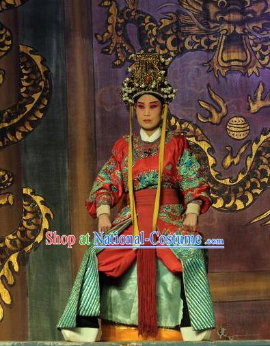 Xiang Luo Hen Chinese Bangzi Opera King Apparels Costumes and Headpieces Traditional Shanxi Clapper Opera Emperor Garment Clothing