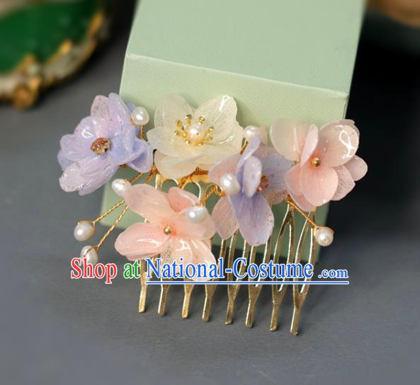 Handmade Retro Flowers Hair Comb Top Grade Hair Accessories Hair Stick Hair Pin for Women