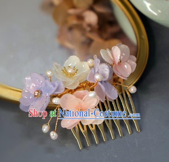 Handmade Retro Flowers Hair Comb Top Grade Hair Accessories Hair Stick Hair Pin for Women