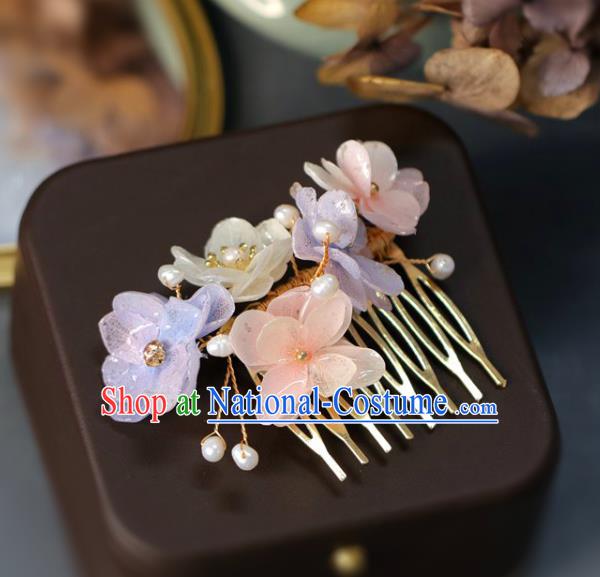 Handmade Retro Flowers Hair Comb Top Grade Hair Accessories Hair Stick Hair Pin for Women