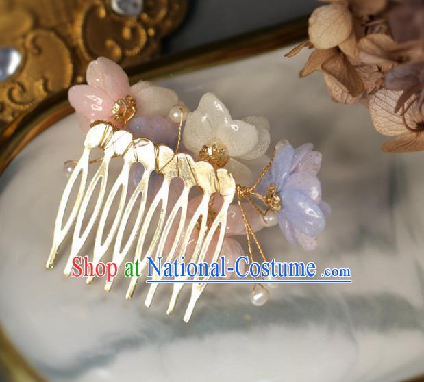 Handmade Retro Flowers Hair Comb Top Grade Hair Accessories Hair Stick Hair Pin for Women