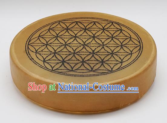German Traditional Musical Instruments Flower of Life Pattern Drum Religious Shaman Drum Shamanic Tupan Cowhide Drums