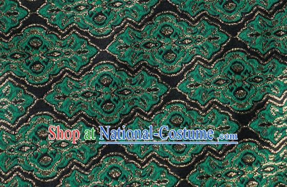 Chinese Traditional Jacquard Pattern Design Black Satin Brocade Fabric Tapestry Cloth Asian Silk Material